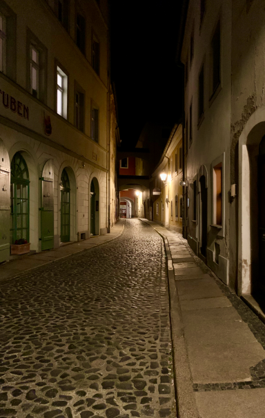 Görlitzer Altstadt bei Nacht