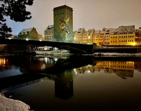 winterliche Altstadtbrücke