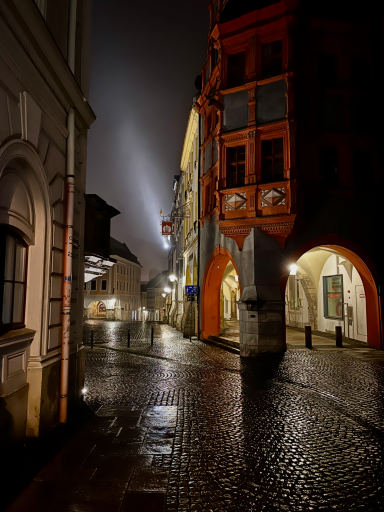 Görlitzer Altstadt bei Nacht